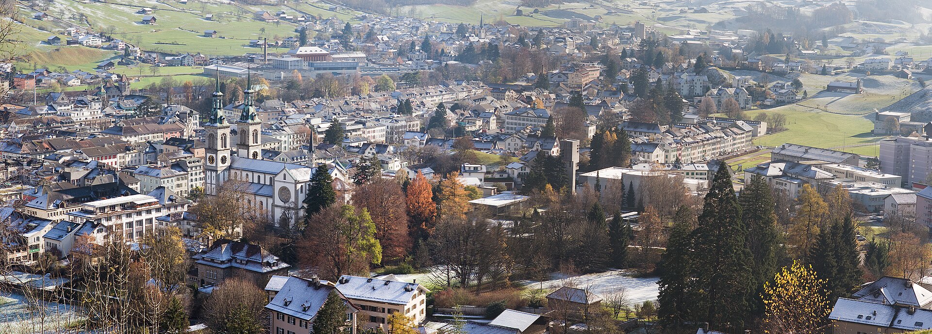 Panoramablick über Glarus