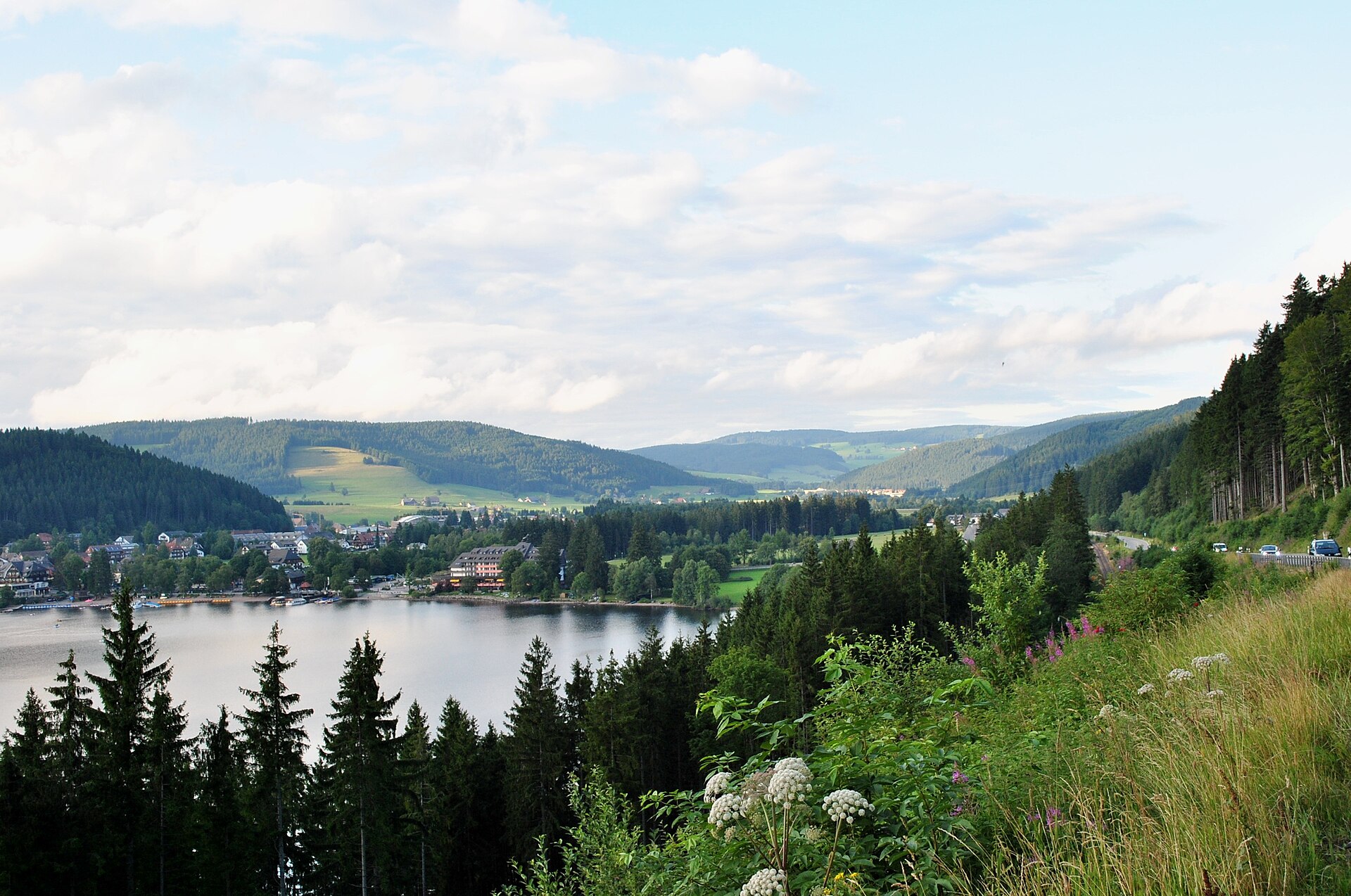 Blick über den Titisee und den Hochschwarzwald