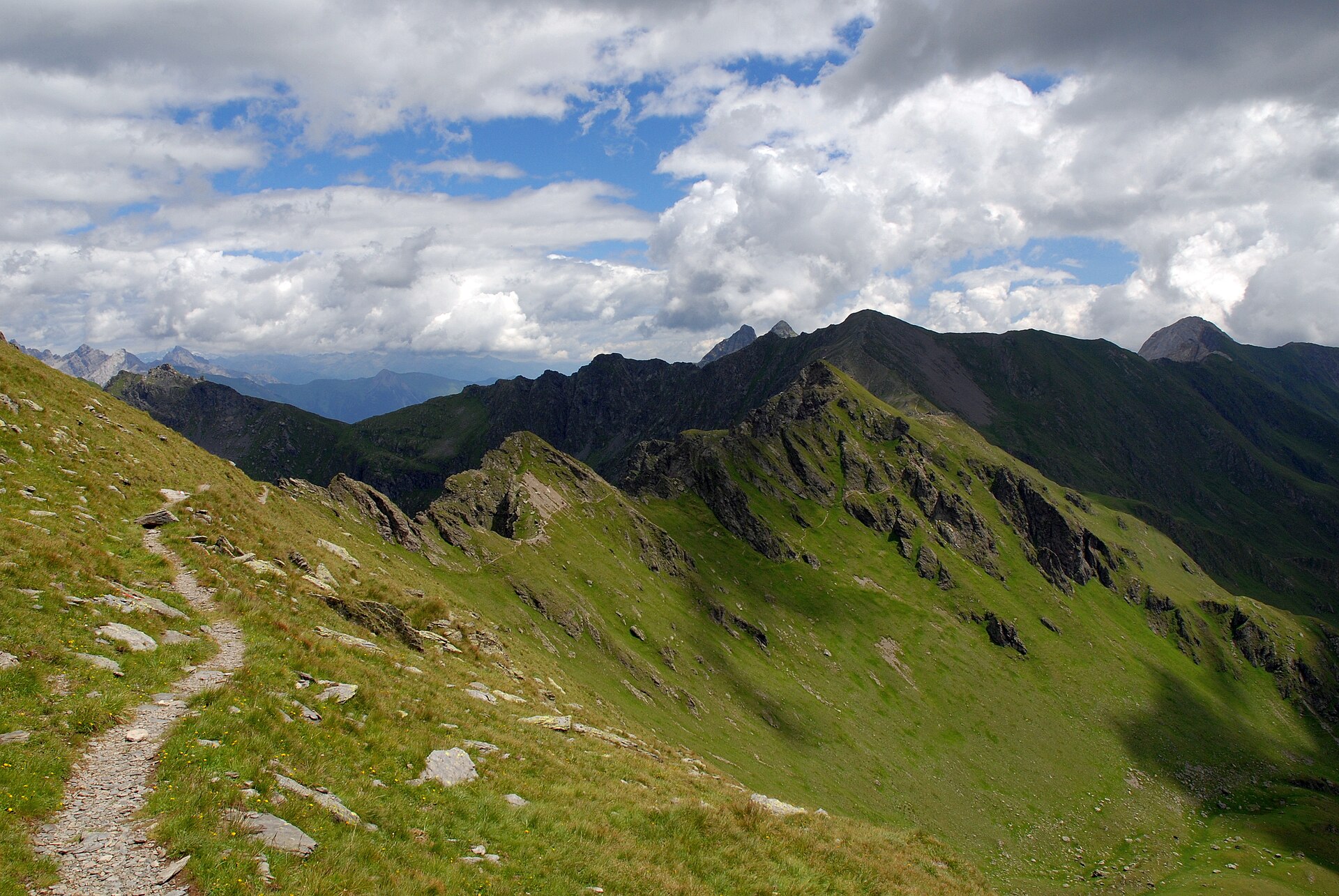 Berglandschaft am Karnischen Höhenweg