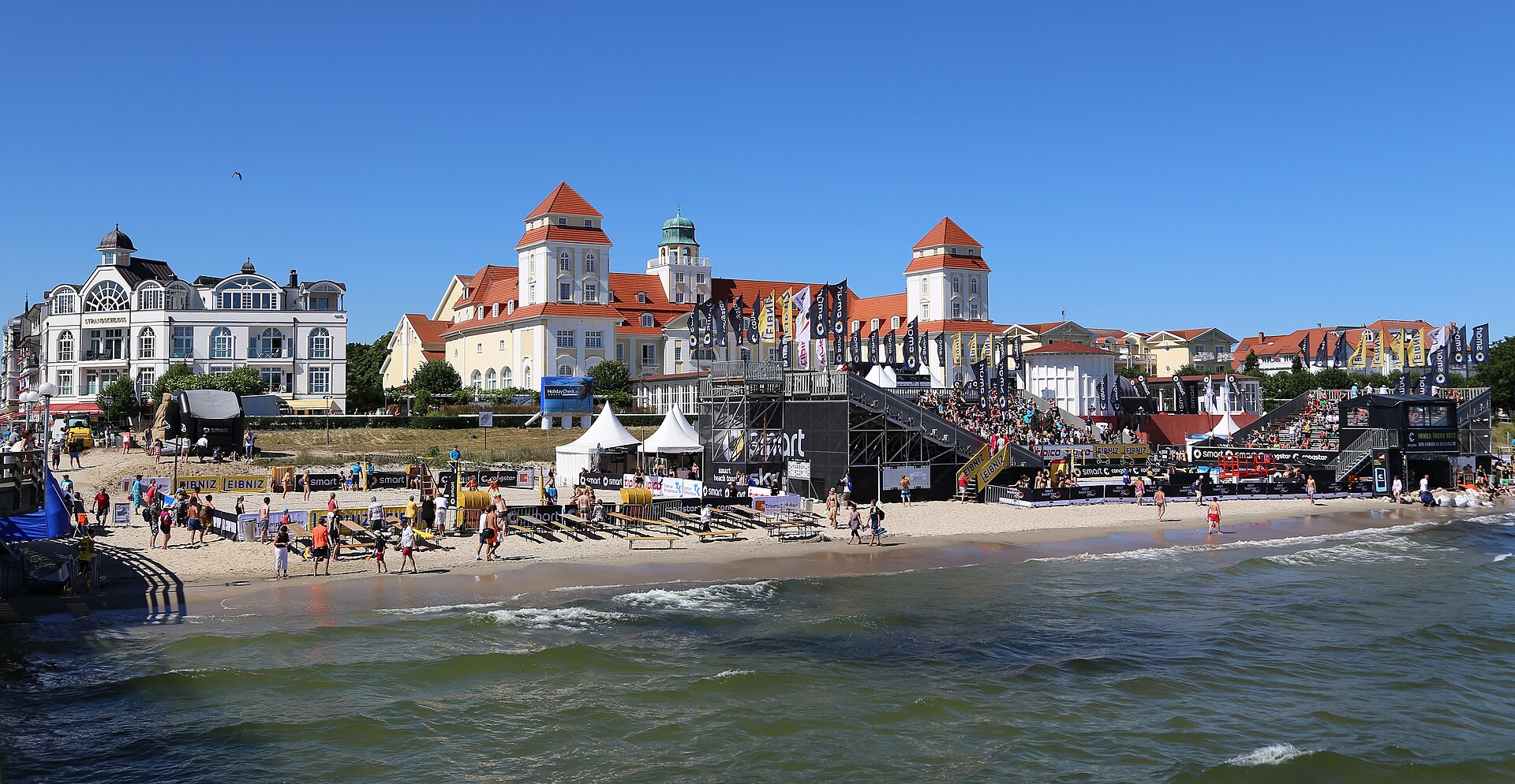 View of Rügen: chalk cliffs, old beech forests and sandy Baltic beaches